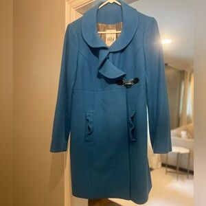 Tibi Women's Teal Trench Coat